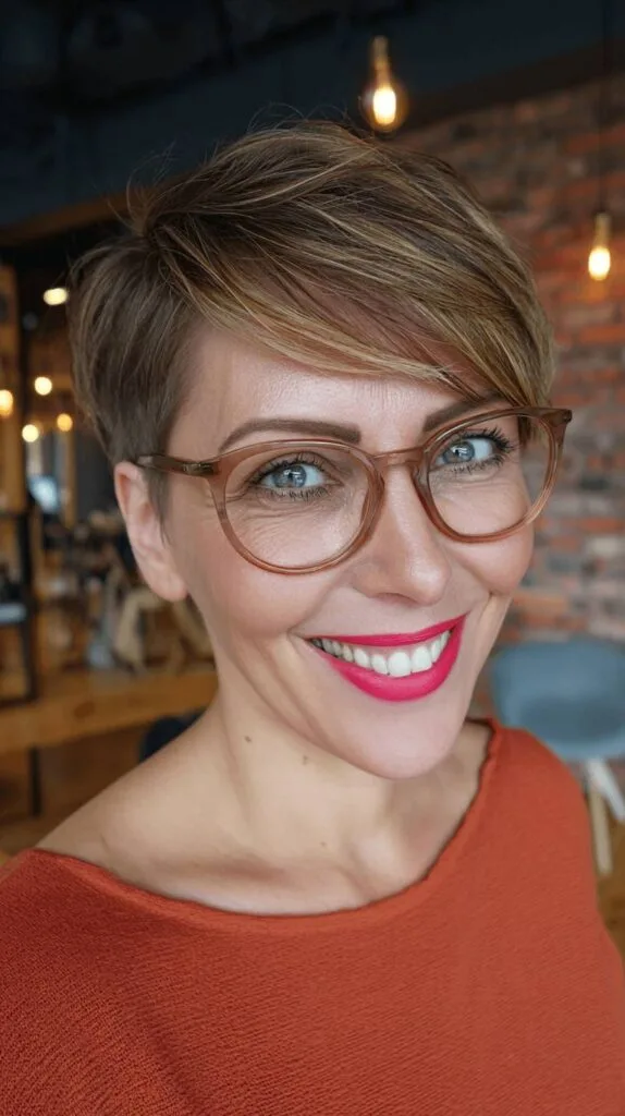 Stylish Short Sassy Pixie with Soft Textured Layers