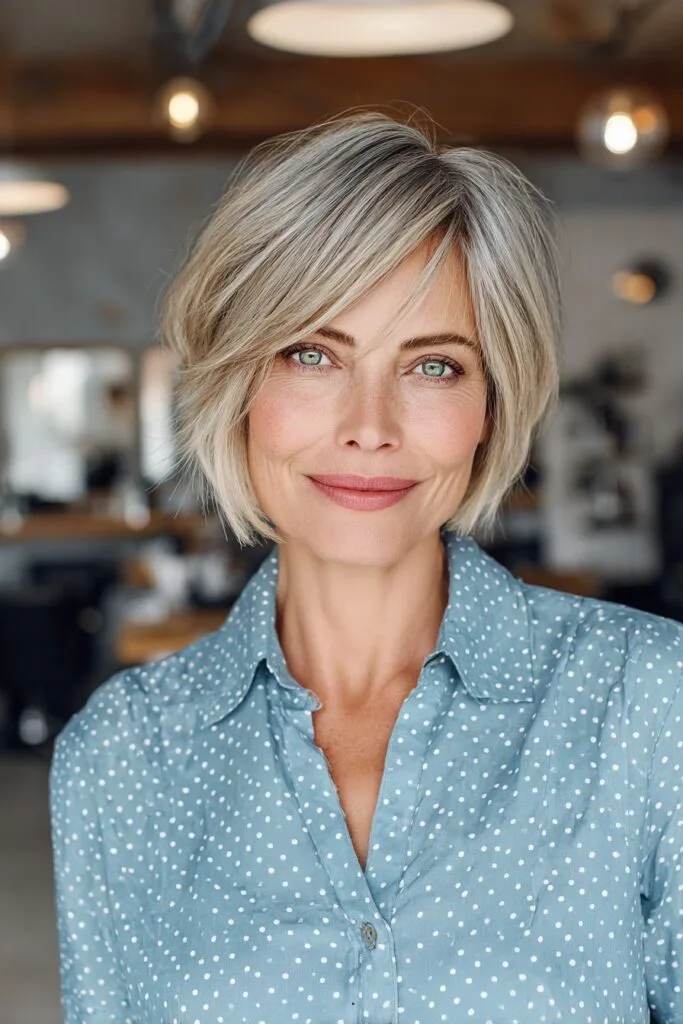 Stylish Soft Bob with Face-Framing Layers