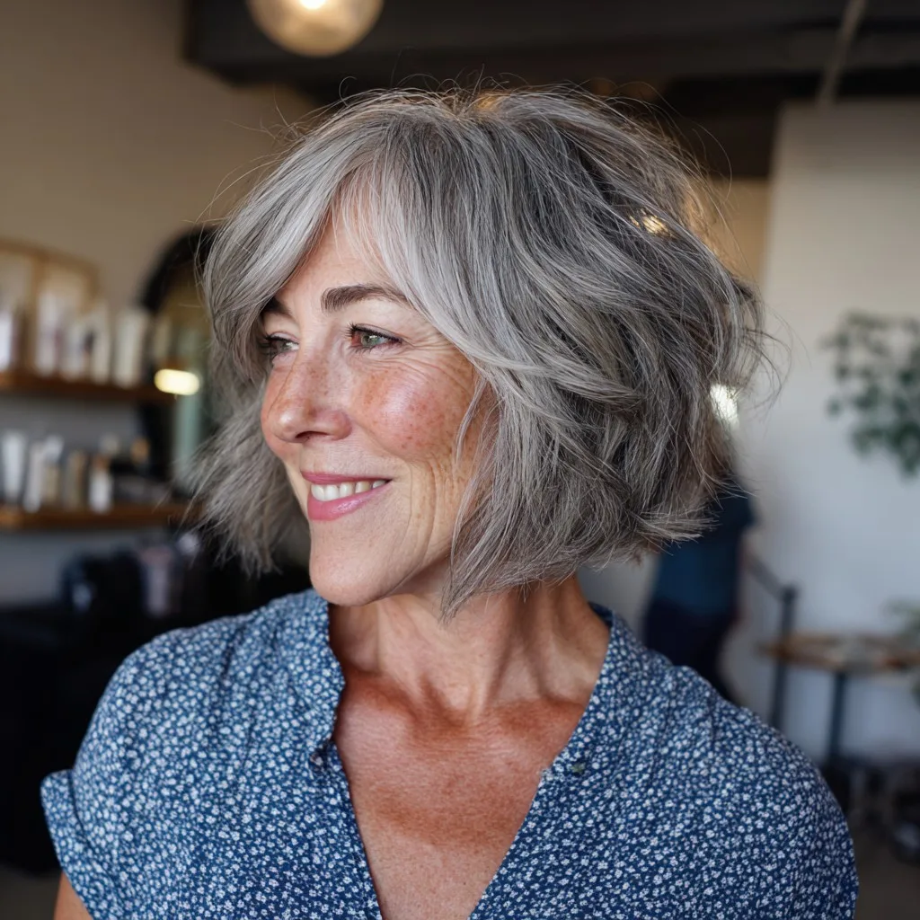 Stylish Textured Bob with Effortless Volume