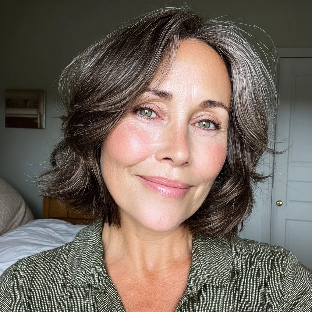 Stylish Textured Bob with Subtle Waves