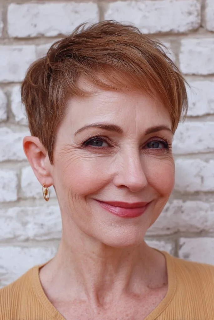 Stylish Textured Pixie Cut with Subtle Layers