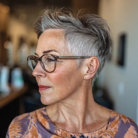 Stylish Textured Pixie with Undercut and Soft Volume