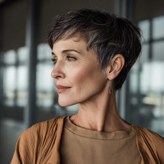 Stylish Textured Short Cut with Soft Layers