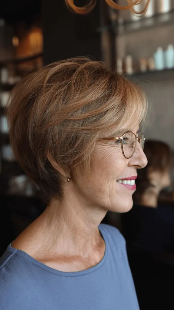 Textured Ash Blonde Pixie Cut with Subtle Layers