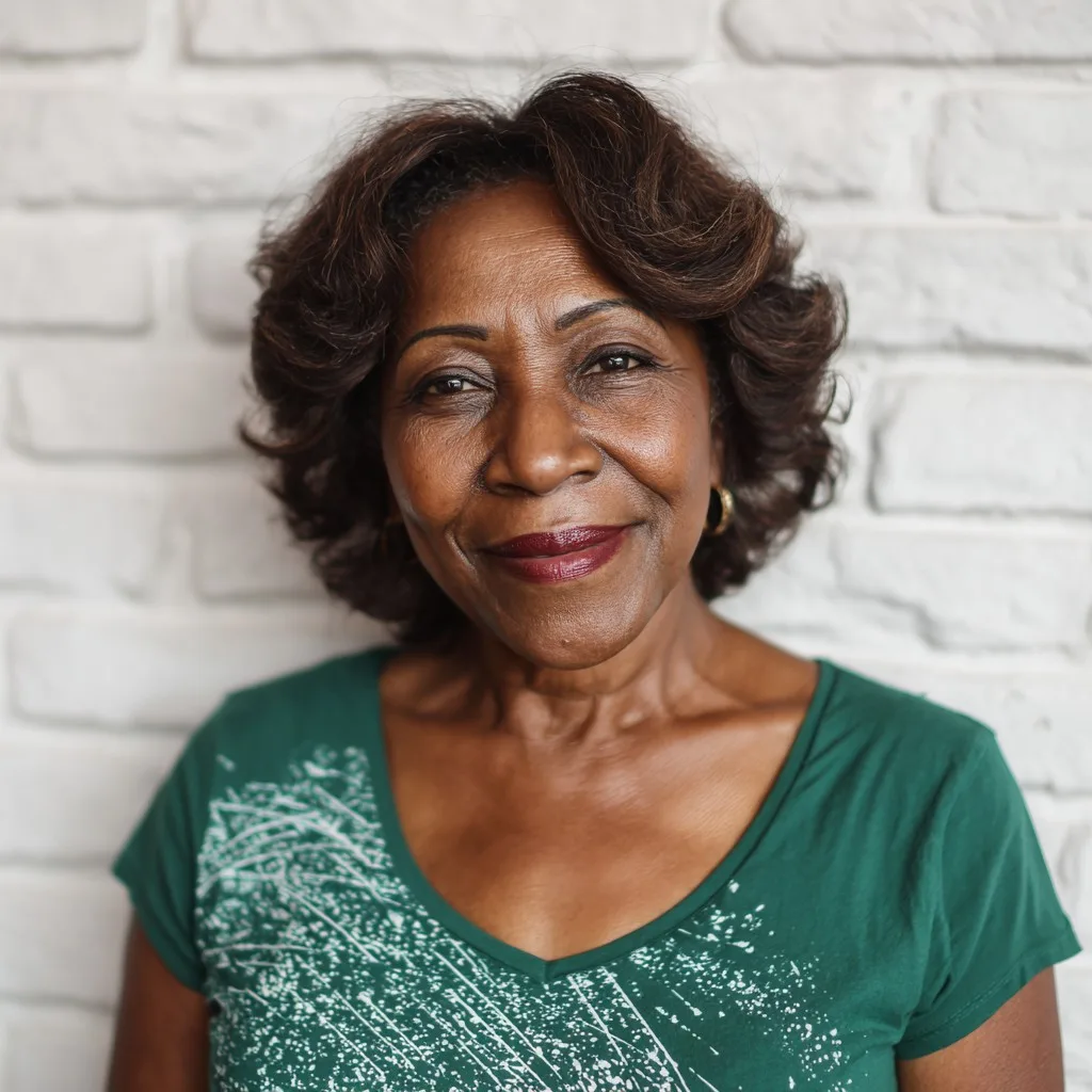 Textured Curly Bob with Defined Layers