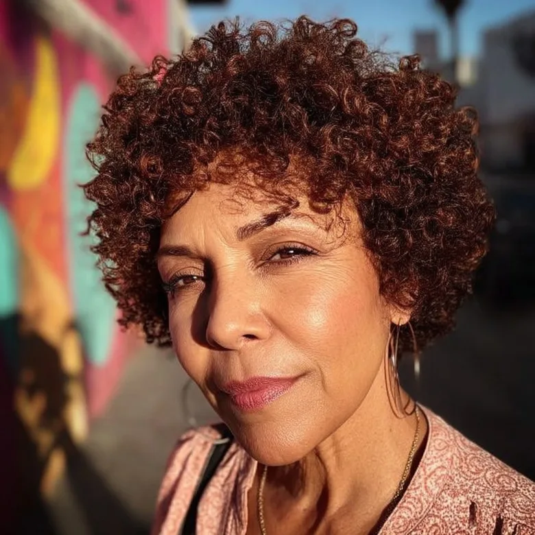 Textured Curly Crop with Defined Curls