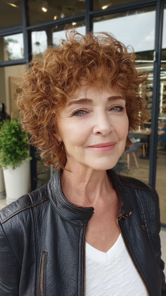 Textured Curly Shag with Defined Shape