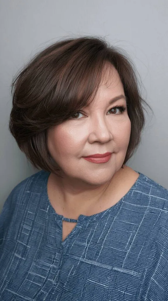 Textured Curved Bob with Face-Framing Layers