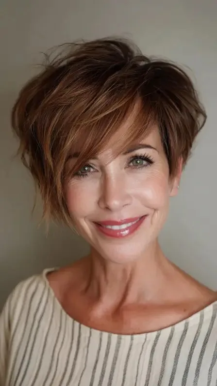 Textured Messy Pixie Cut with Lively Layers