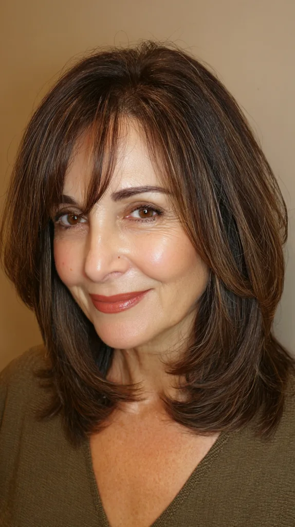 Textured Mid-Length Cut with Face-Framing Layers