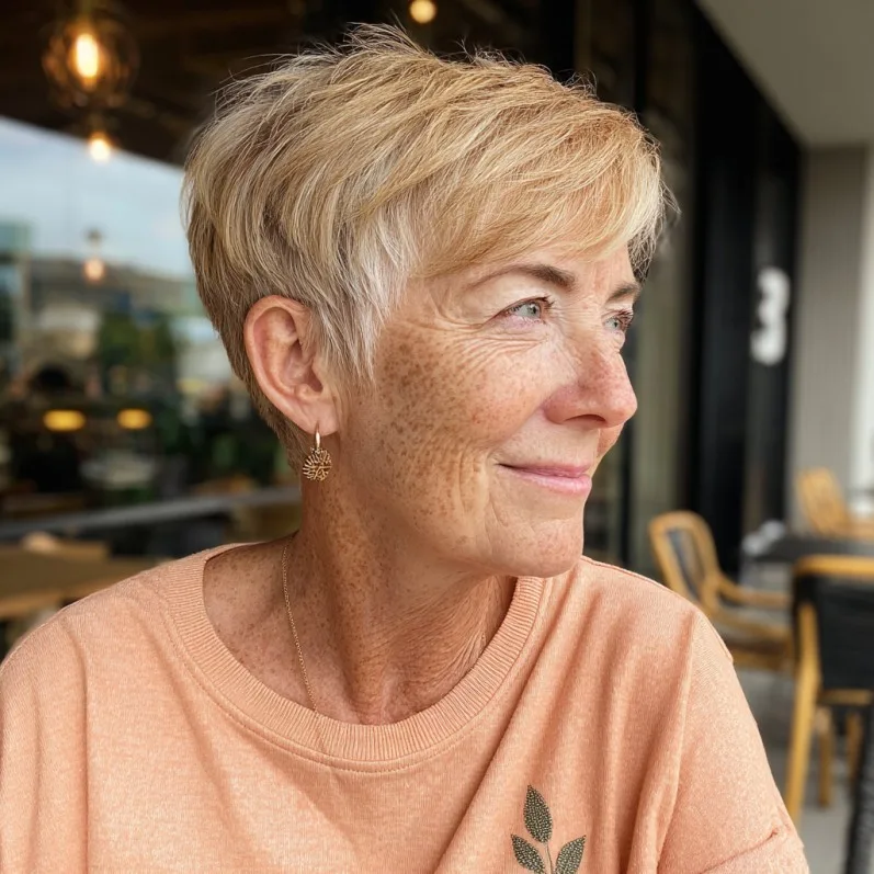 Textured Pixie Cut with Soft Layers