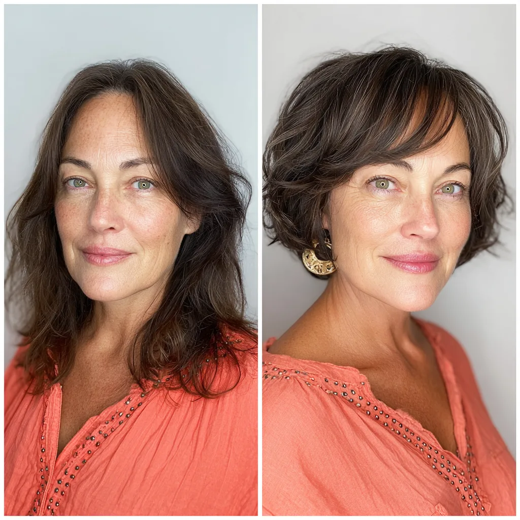 Textured Short Bob with Subtle Highlights