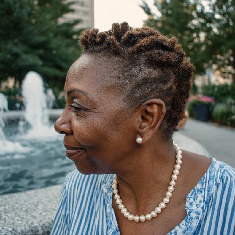 Textured Short Natural Crop with Defined Twists