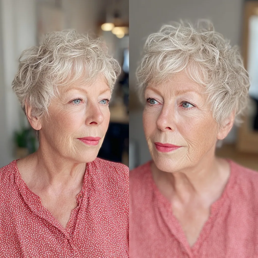 Textured Short Pixie Cut with Effortless Movement