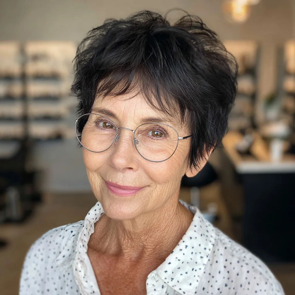 Textured Short Pixie Cut with Effortless Volume