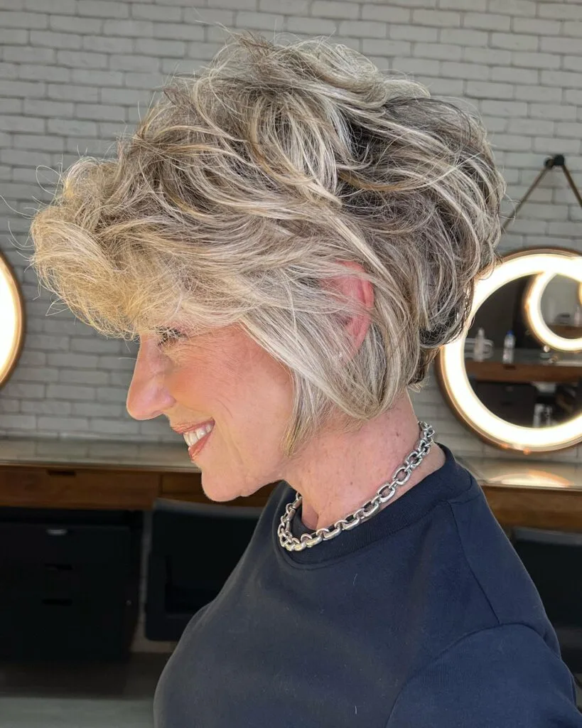 Textured Short Pixie with Soft Layers