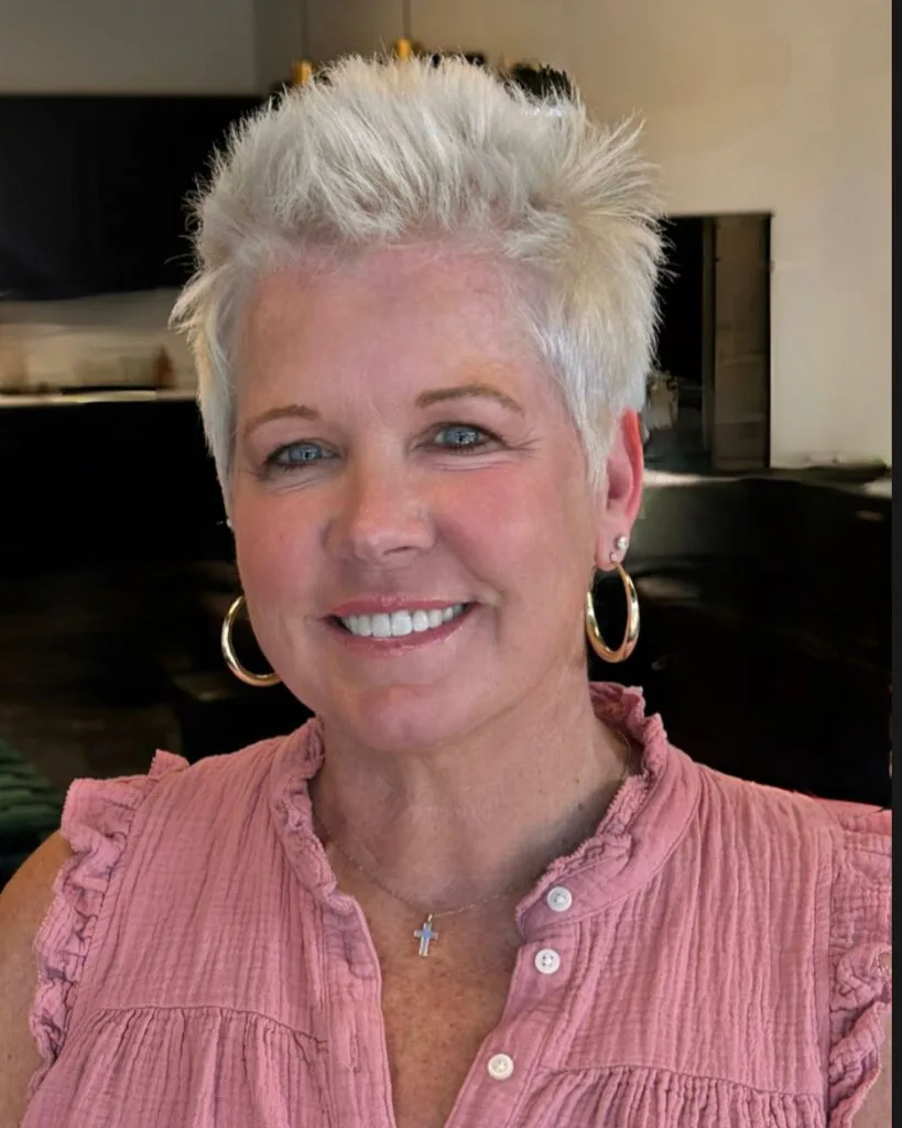 Textured Short Spiky Pixie with Fresh Highlights