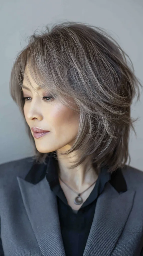Textured Shoulder-Length Cut with Soft Layers