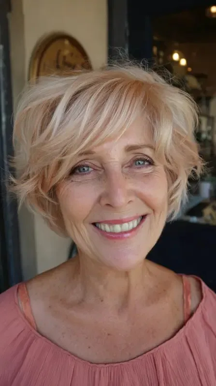 Textured Soft Pixie Bob with Gentle Waves