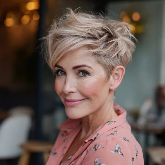 Textured Soft Pixie Cut with Subtle Layers