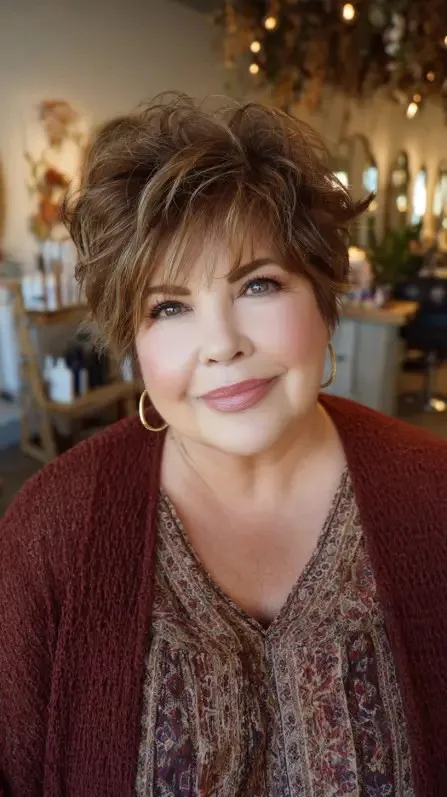 Textured Volume Pixie Cut with Soft Layers