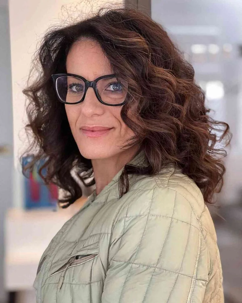 Versatile Mid-Length Curls for Women 40 and Over