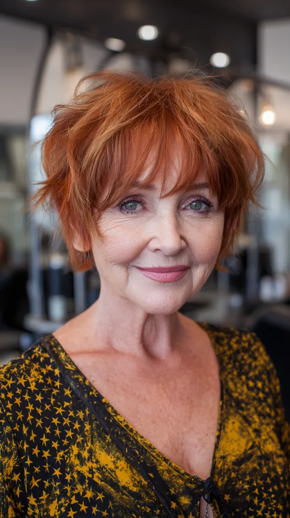 Vibrant Textured Shag Bob for Effortless Flair