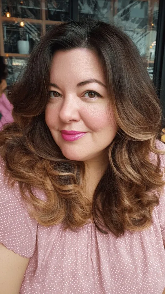 Voluminous Layered Waves with Subtle Ombre