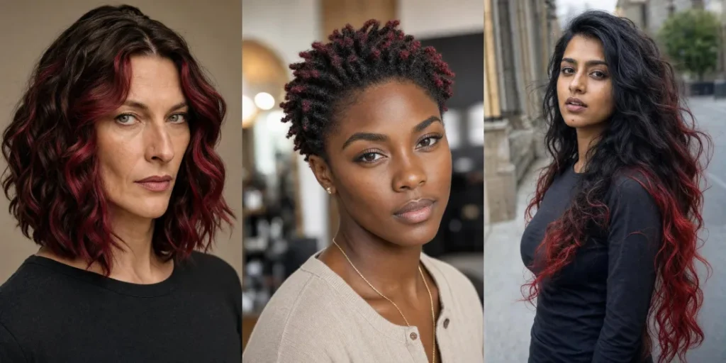 15 Bold Red Highlights For Brunettes