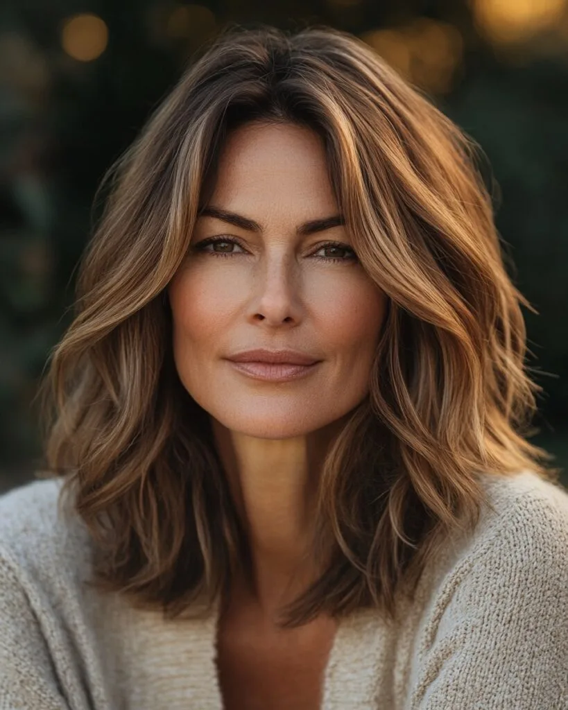 Beautifully Textured Mid-Length Layers for Effortless Elegance