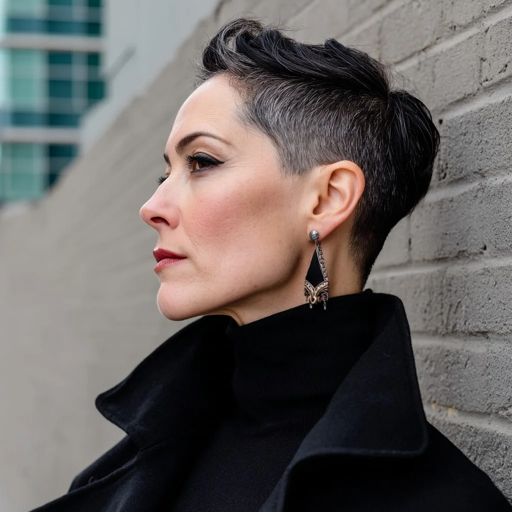 Bold Textured Mixie Haircut with Dynamic Heights