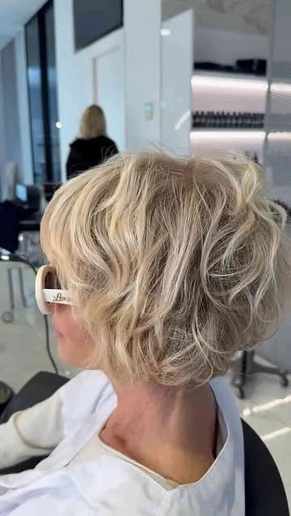Champagne Layered Stacked Bob