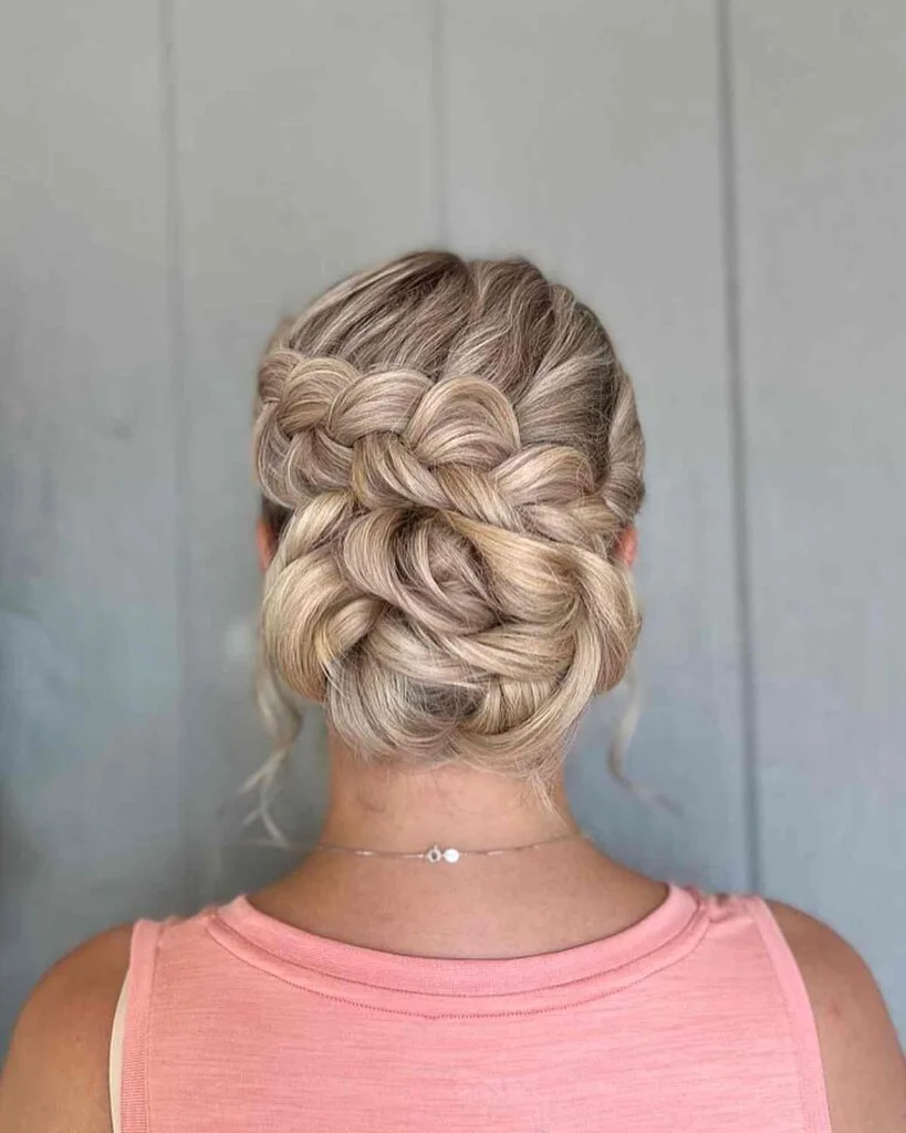 Charming Loose Updo for 50-year-Old Women