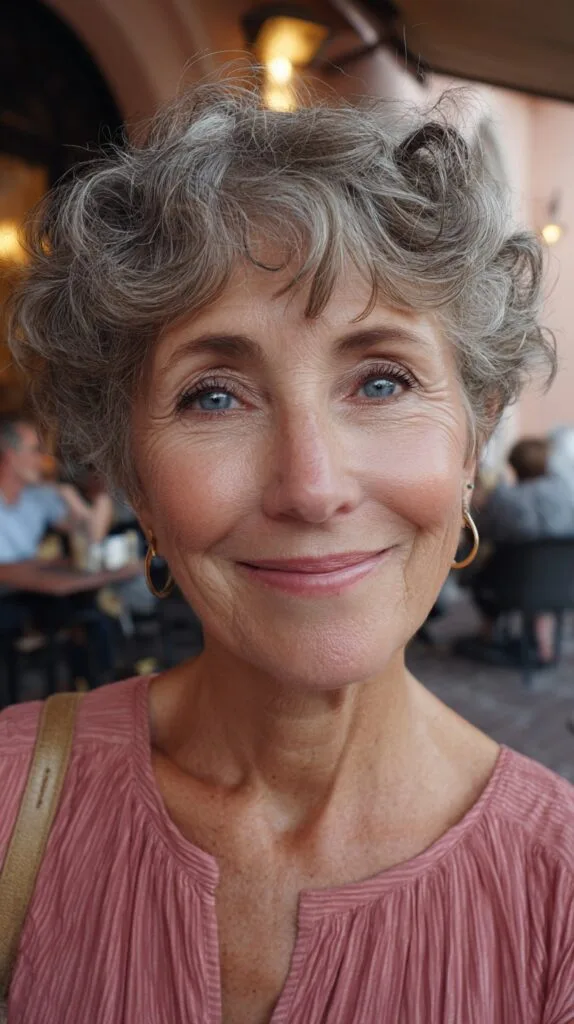 Charming Short Curly Cut with Defined Volume