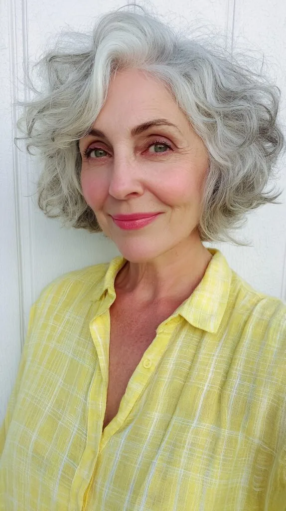 Charming Soft Curly Bob with Defined Layers