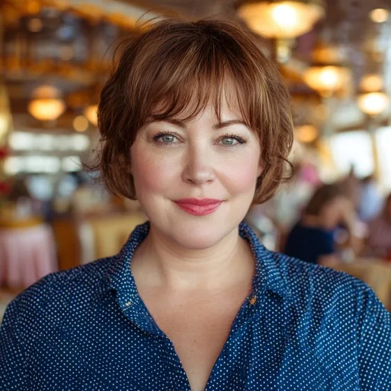 Charming Textured Short Cut with Soft Bangs
