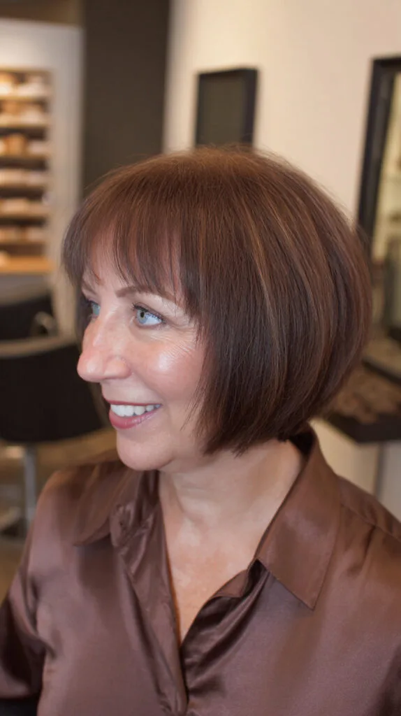 Chic A-Line Bob with Soft Wispy Bangs