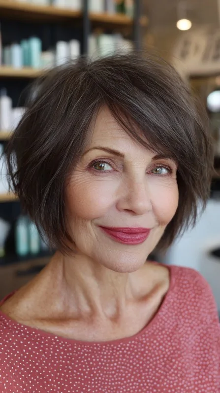 Chic Jagged Bob with Textured Layers