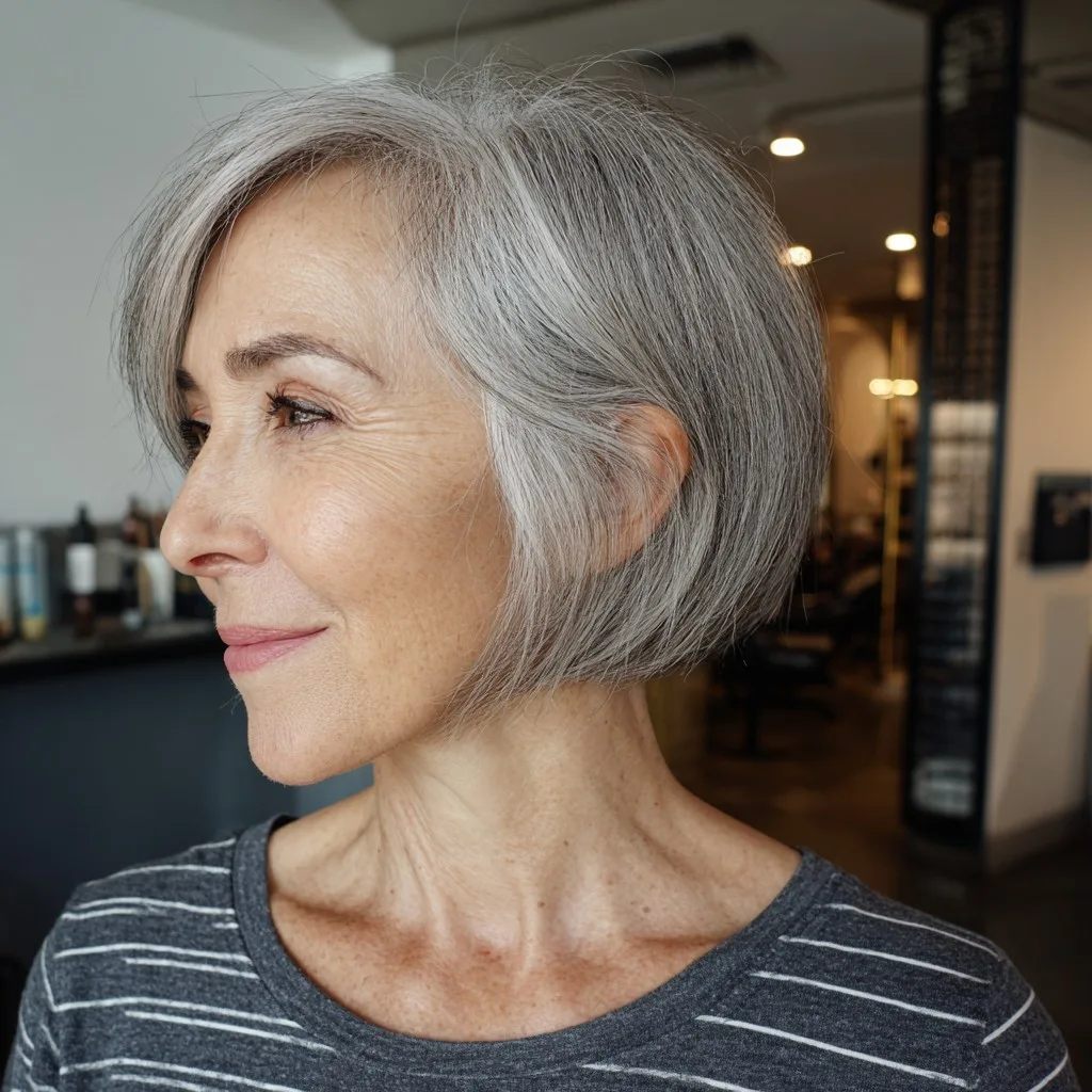 Chic Jaw-Length Bob with Soft Textured Layers