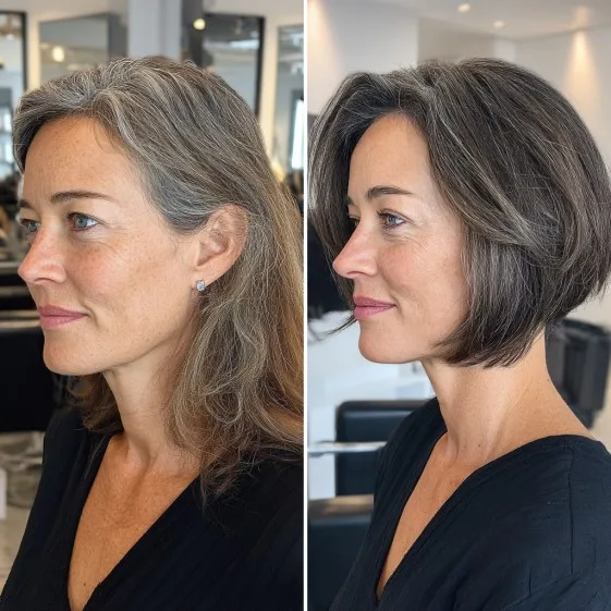 Chic Layered Asymmetrical Bob