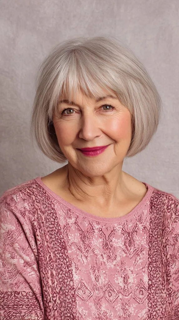 Chic Layered Bob with Soft Bangs