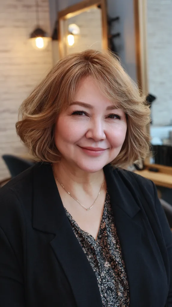 Chic Layered Bob with Soft Waves