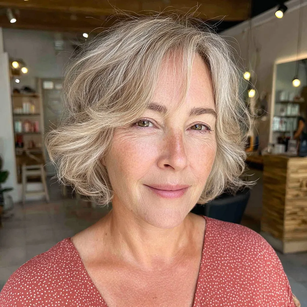 Chic Layered Bob with Soft Waves