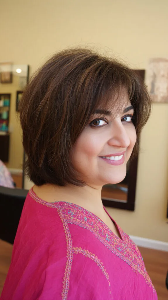 Chic Layered Bob with Soft Wispy Bangs
