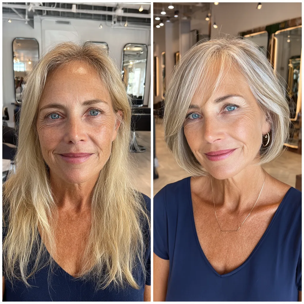 Chic Light Blonde Textured Bob with Subtle Layers