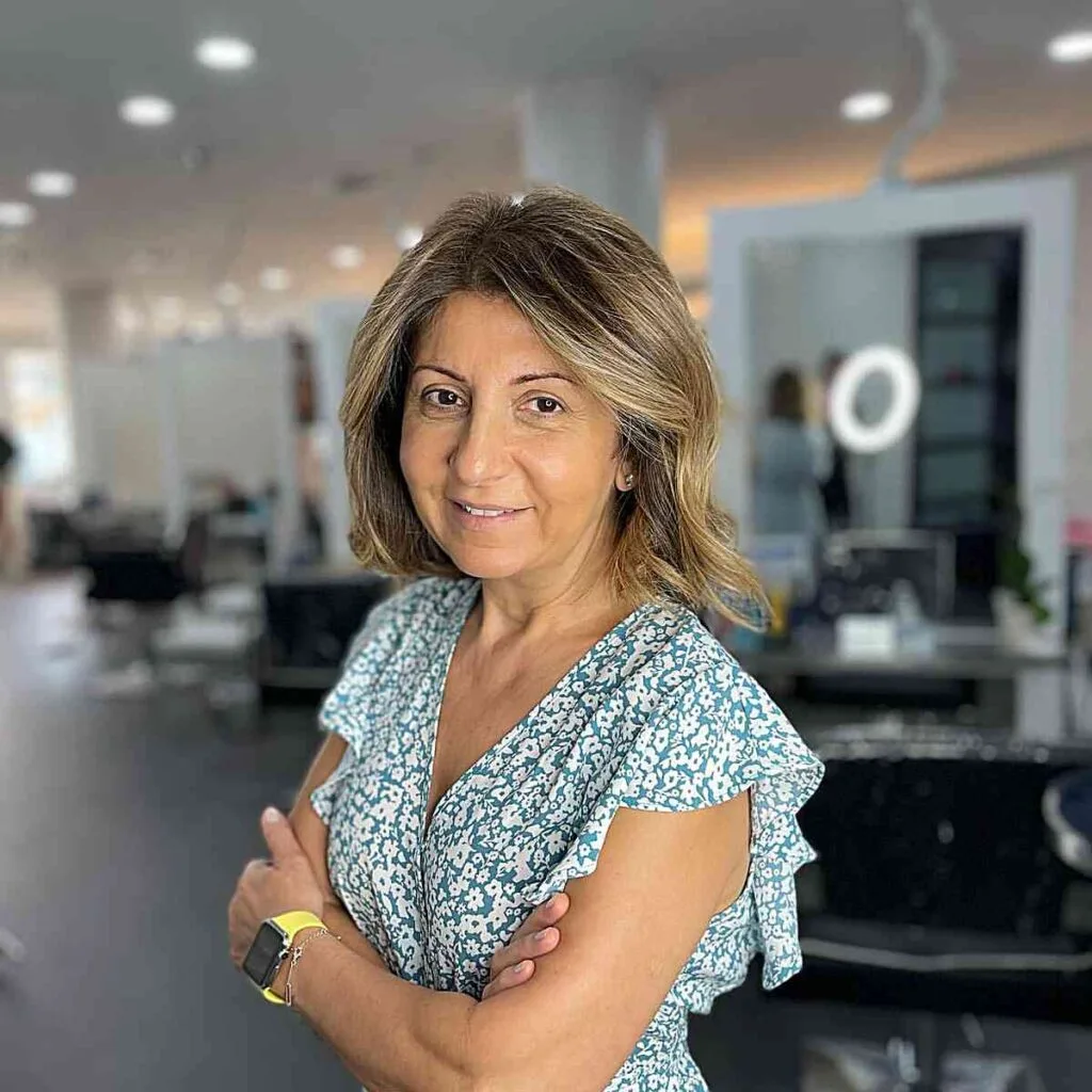 Chic Mid-Length Crop for Women in Their 50s