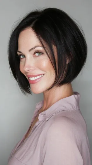 Chic Modern Bob with Soft Angled Layers