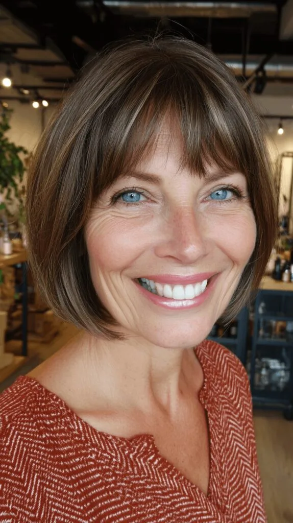 Chic Modern Bob with Soft Bangs