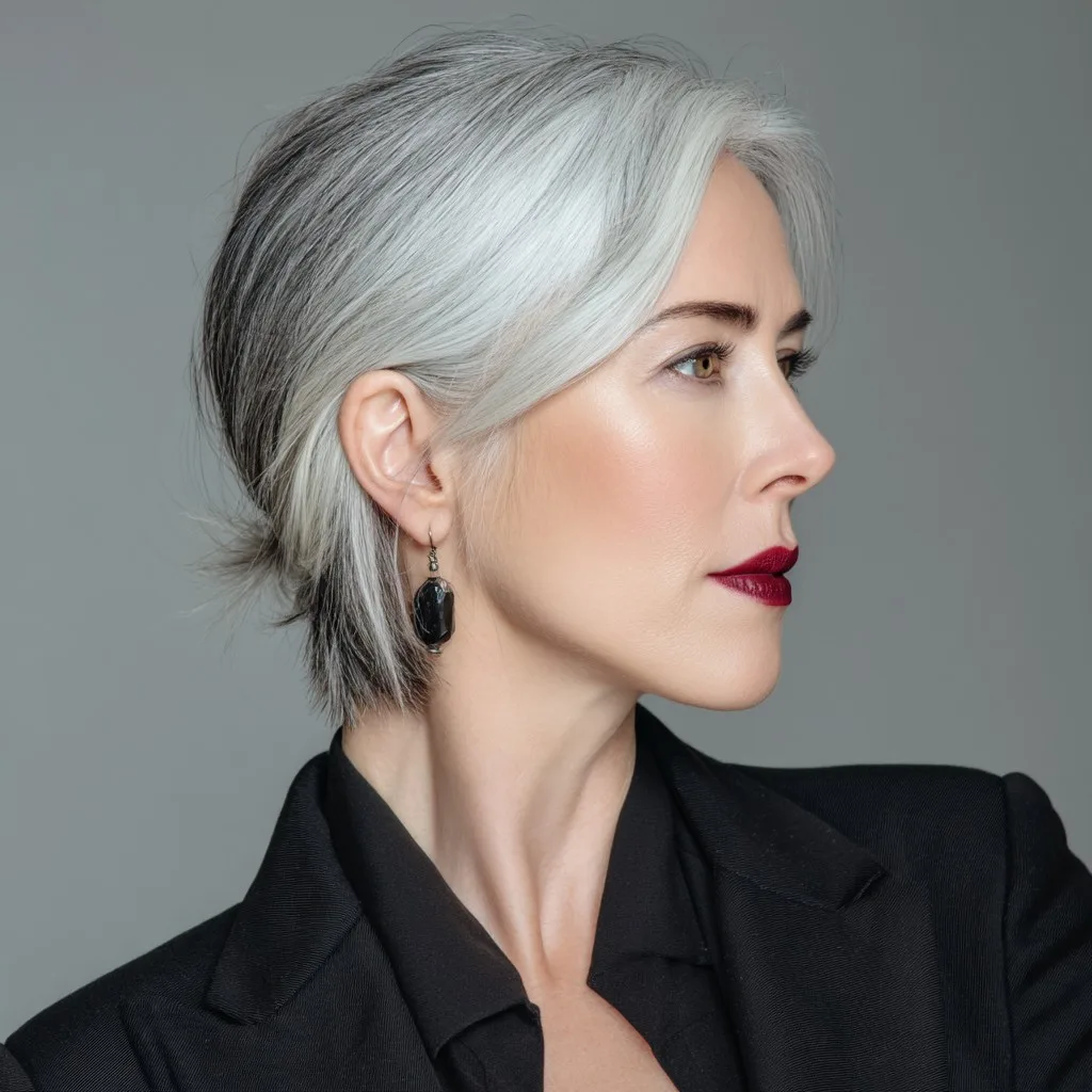 Chic Modern Mixie Cut with Graceful Layers