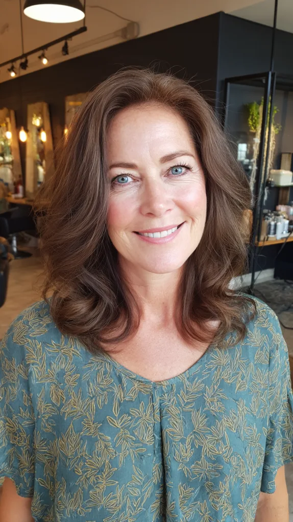 Chic Rich Chocolate Brown Waves with Soft Layers